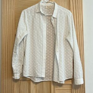 Sézane white Swiss dot pierro sz 38/6